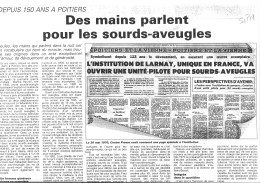 Extrait coupure de journal parlant de Larnay