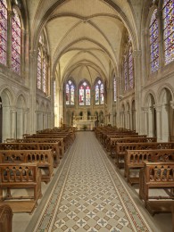 Nef de la chapelle de Larnay